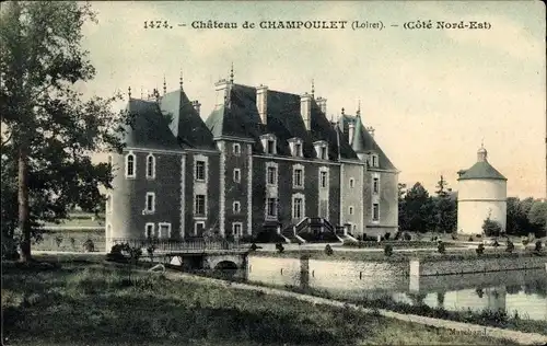 Ak Champoulet Loiret, Château