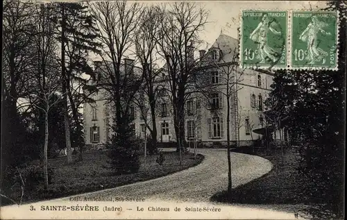 Ak Sainte Severe Indre, Château de Sainte Severe