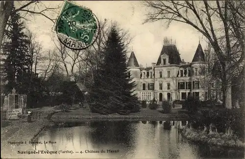 Ak Savigne l´Évêque Sarthe, Chateau du Mesnil
