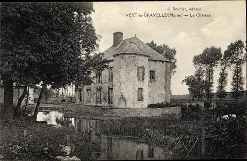 Ak Vert la Gravelle Marne, Le Chareau