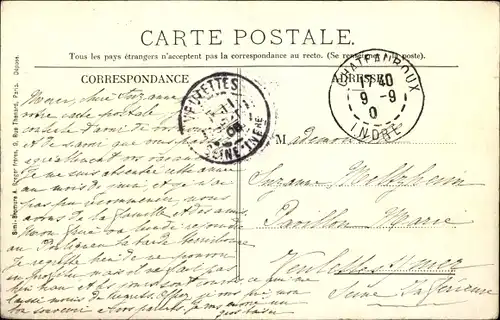 Ak Argenton sur Creuse Indre, Chateau des Thibauts