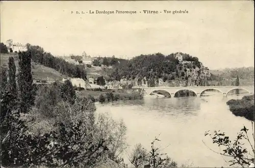 Ak Vitrac Dordogne, Vue generale