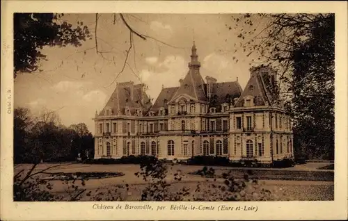 Ak Béville le Comte Eure et Loir, Chateau de Baronville
