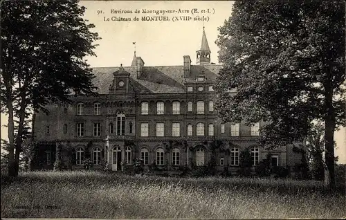 Ak Montigny sur Avre Eure et Loir, Le Chateau de Montuel