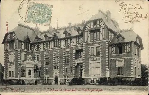 Ak Coubert Seine et Marne, Chateau de Coubert, Facade principale