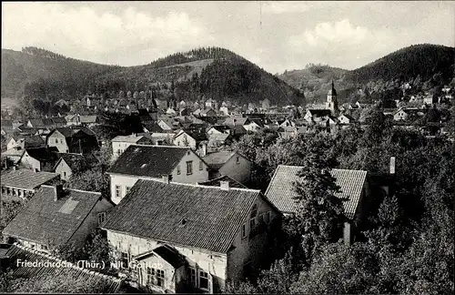 Ak Friedrichroda im Thüringer Wald, Blick über den Ort mit Gottlob