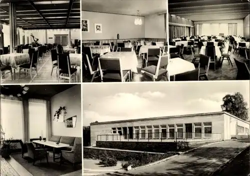 Ak Heilbad Heiligenstadt Eichsfeld Thüringen, Kulturhaus, Außenansicht, Speisesaal, Innenansicht