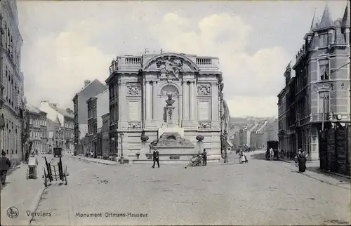 Ak Verviers Wallonien Lüttich, Monument Ortmans-Hauzeur