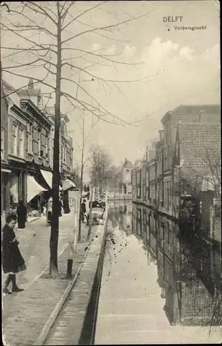 Ak Delft Südholland Niederlande, Voldersgracht