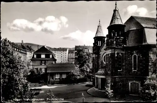 Ak Wehringhausen Hagen in Westfalen Ruhrgebiet, Pauluskirche