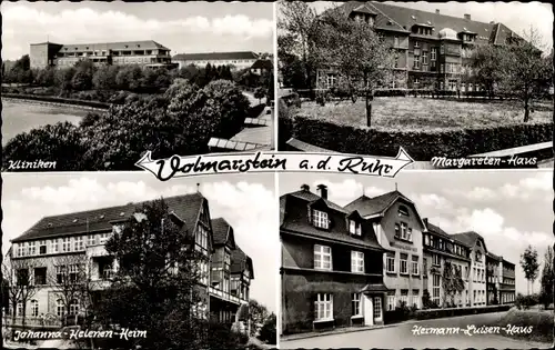 Ak Volmarstein Wetter an der Ruhr, Kliniken, Margareten Haus, Hermann Luisen Haus, Johanna H. Heim
