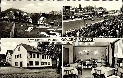 Ak Nürburg in der Eifel, Nürburgring, Hotel Goldener Pflug