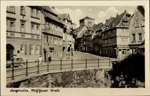 Ak Bad Langensalza in Thüringen, Mühlhäuser Straße