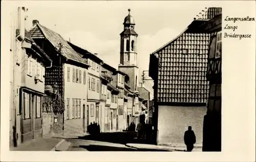 Ak Bad Langensalza in Thüringen, Lange Brüdergasse