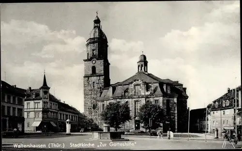 Ak Waltershausen in Thüringen, Stadtkirche Zur Gotteshilfe