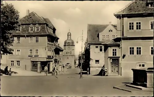 Ak Waltershausen in Thüringen, Marktplatz mit Nikolaustor