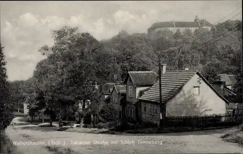 Ak Waltershausen in Thüringen, Tabarzer Straße, Schloss Tenneberg