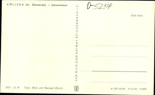 Ak Kölleda in Thüringen, Schwimmbad