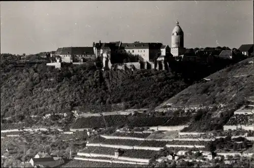 Ak Freyburg an der Unstrut, Teilansicht, Schloss