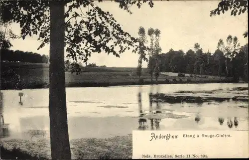 Ak Auderghem Oudergem Belgien Brüssel, Etang a Rouge Cloitre, Panorama