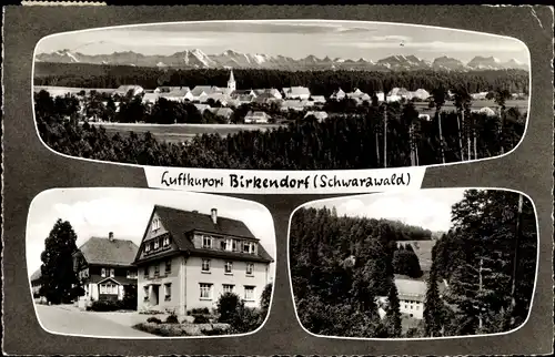 Ak Birkendorf im Schwarzwald Baden Württemberg, Gesamtansicht, Cafe, Konditorei