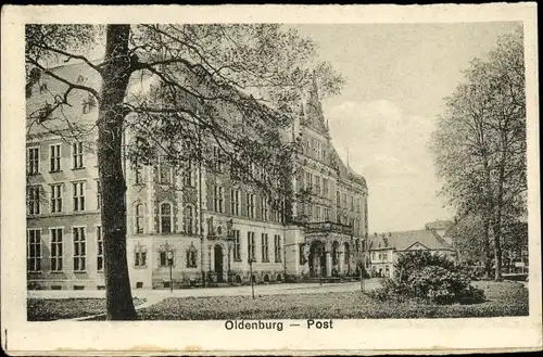 Ak Oldenburg im Großherzogtum Oldenburg, Postamt