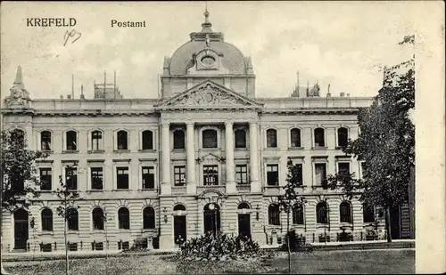 Ak Krefeld am Niederrhein, Postamt