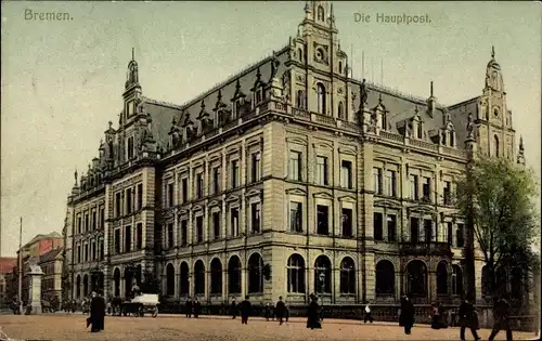 Ak Hansestadt Bremen, Hauptpost