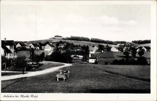 Ak Anhofen Markt Wald im Unterallgäu, Teilansicht