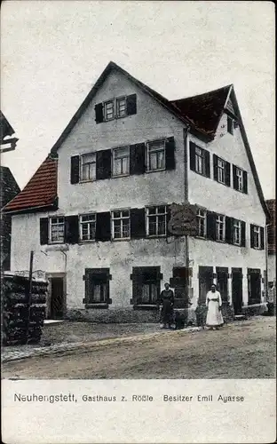 Ak Neuhengstett Althengstett im Schwarzwald Württemberg, Gasthaus zum Rößle