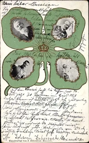 Passepartout Ak Bayerns Gegenwart und Zukunft, Adel Bayern, Portrait