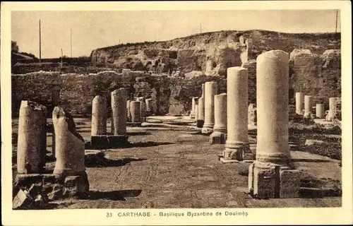 Ak Carthage Karthago Tunesien, Basilique Byzantine de Douimes