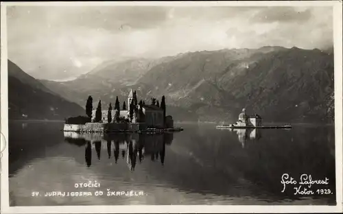 Ak Vrsar Kroatien, Insel Otočić Sveti Juraj, Kirche, Kloster