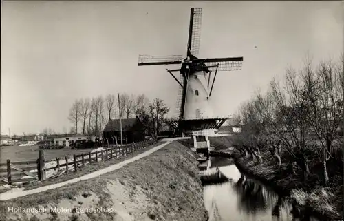 Ak Hollandisch Molen, Landschap