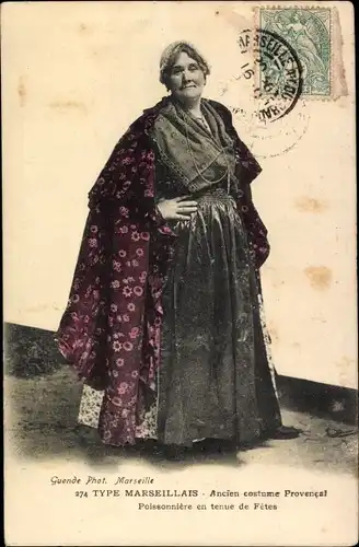 Ak Type Marseillais, Ancien costume Provencal