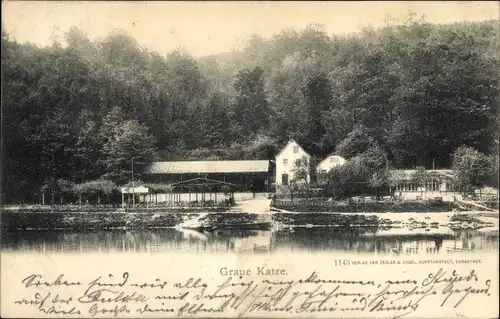 Ak Kassel in Hessen, Graue Katze, Gasthaus