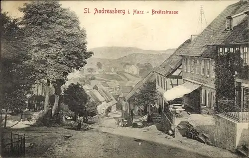 Ak Sankt Andreasberg Braunlage im Oberharz, Breitestraße