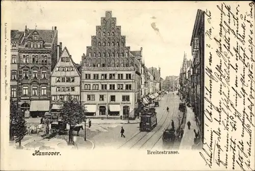 Ak Hannover in Niedersachsen, Breitestraße
