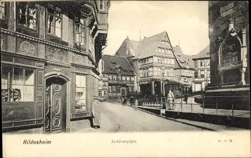 Ak Hildesheim in Niedersachsen, Andreasplatz