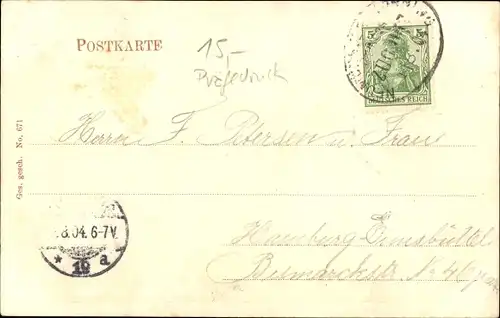 Präge Wappen Passepartout Ak Tönning an der Eider Nordfriesland, Partie am Hafen, Dampfer