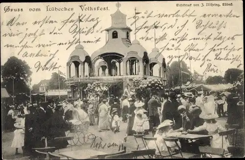 Ak Lübeck in Schleswig Holstein, Lübecker Volksfest