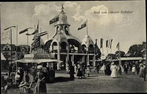 Ak Lübeck in Schleswig Holstein, Lübecker Volksfest