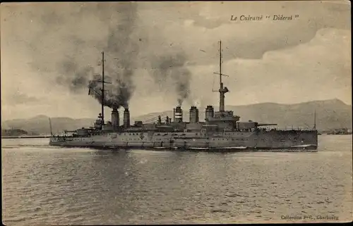 Ak Französisches Kriegsschiff, Diderot, Cuirasse