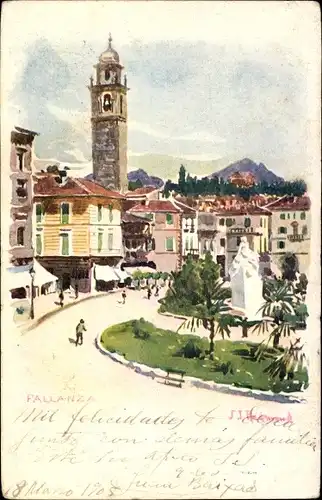 Künstler Litho Pallanza Lago Maggiore Piemonte, Stadtpartie