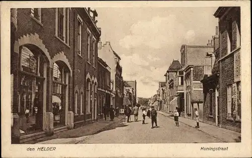 Ak Den Helder Nordholland Niederlande, Koningstraat