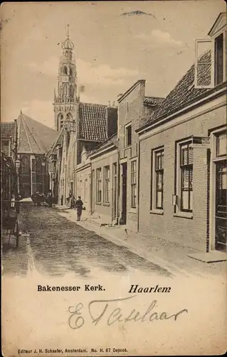 Ak Haarlem Nordholland Niederlande, Bakenesser Kerk