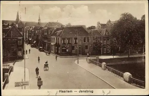 Ak Haarlem Nordholland Niederlande, Jansbrug