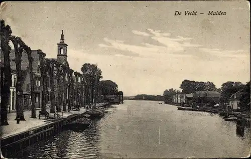 Ak Muiden Nordholland Niederlande, De Vecht