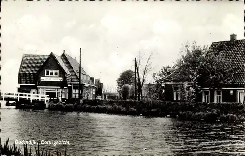 Ak Oudendijk Nordholland Niederlande, Dorpsgezicht