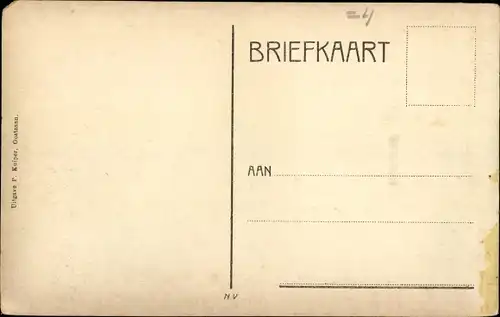 Ak Oostzaan Nordholland, Storm in de Oostzanerpolder, Watersnood 1916